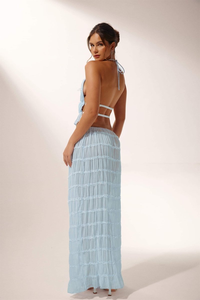 Camille - Women's Pleated Backless Set