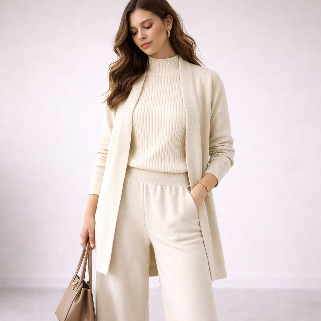 Fleur - Women's Two-Piece Ribbed Set - photo 2