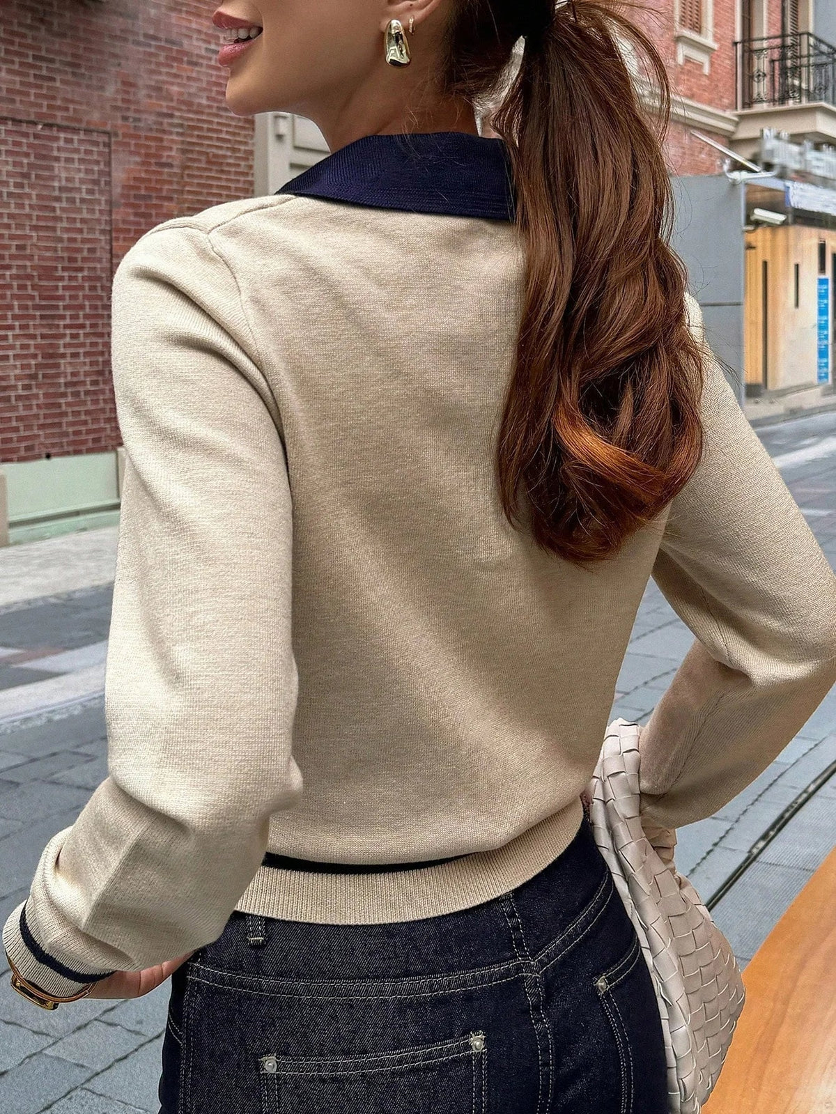 Alma - Women's Knit Blocking Sweater - photo 5