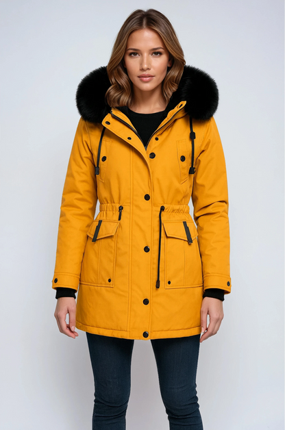 Greta - Women's Fur Hooded Coat - photo 1