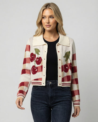 Agnes - Women's Knit Floral Sweater - photo 3