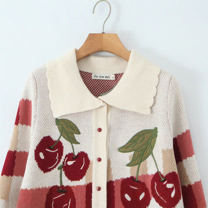 Agnes - Women's Knit Floral Sweater - photo 7