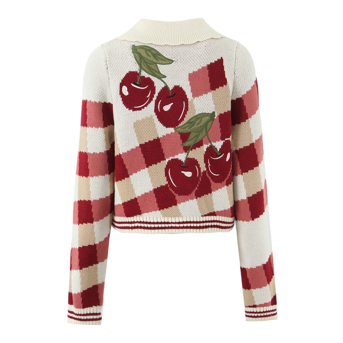 Agnes - Women's Knit Floral Sweater - photo 9