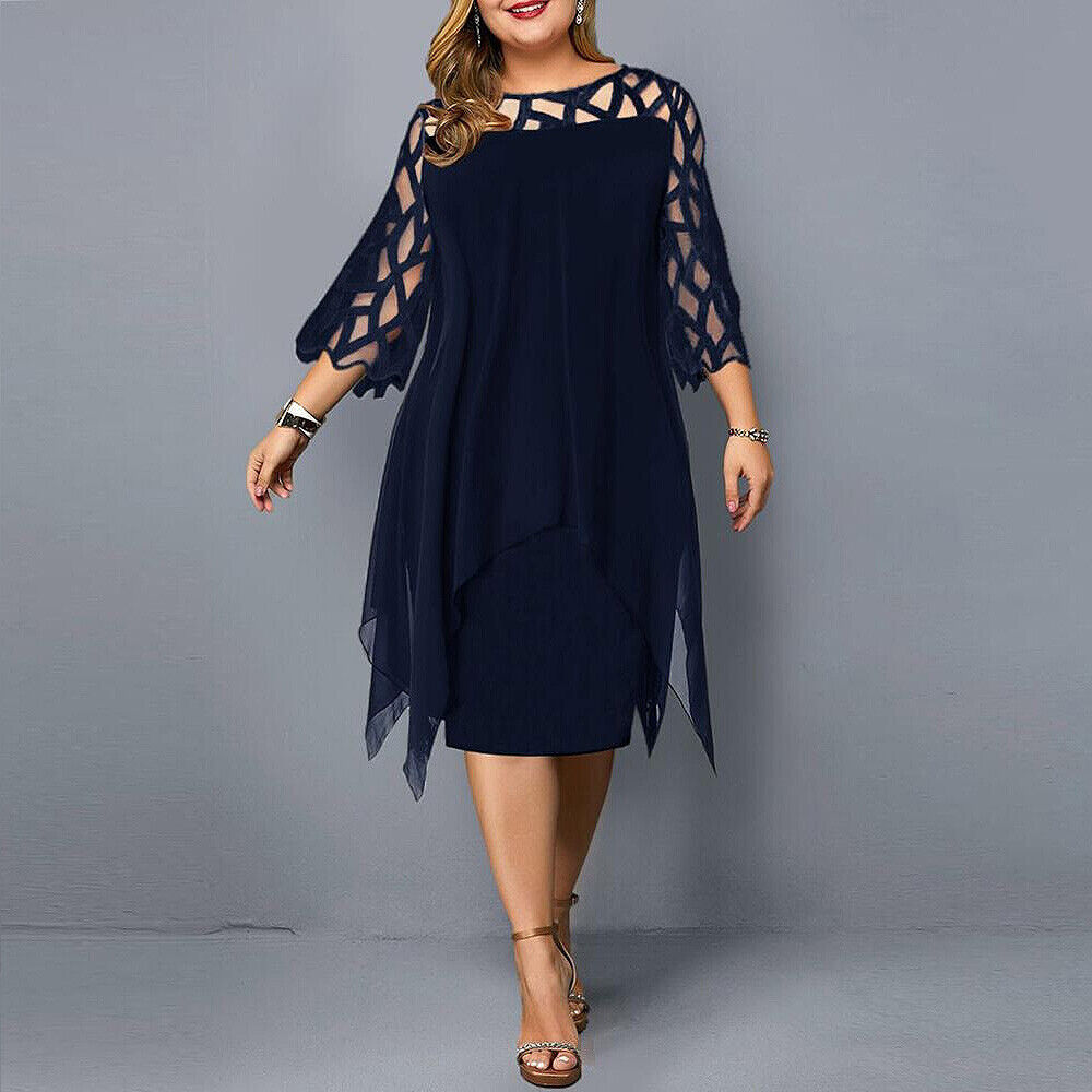 Clemence - Women's A-line Midi Dress - photo 2