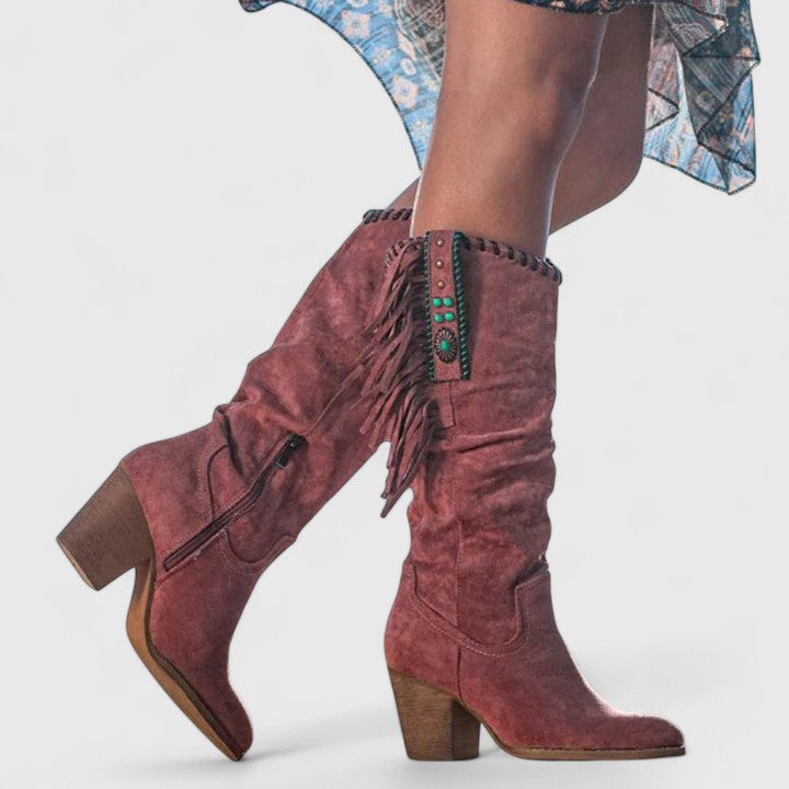 Xenia - Women's Knee-High Western Shoes - photo 1