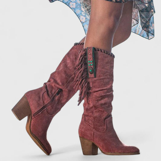 Xenia - Women's Knee-High Western Shoes - photo 1