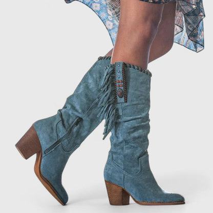 Xenia - Women's Knee-High Western Shoes - photo 3