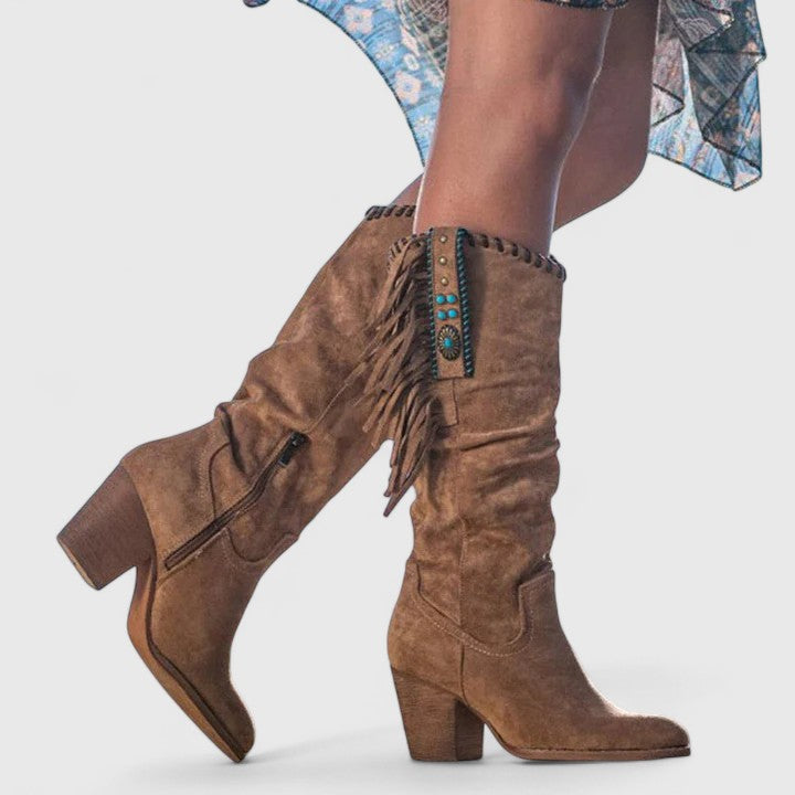 Xenia - Women's Knee-High Western Shoes - photo 4