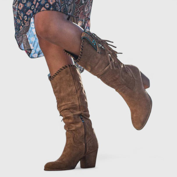 Xenia - Women's Knee-High Western Shoes - photo 7