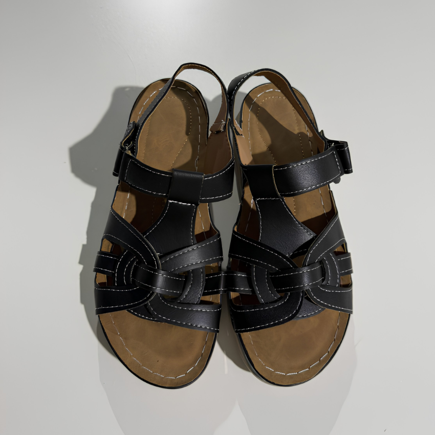 Adeline - Women's Leather Velcro Sandal - photo 7