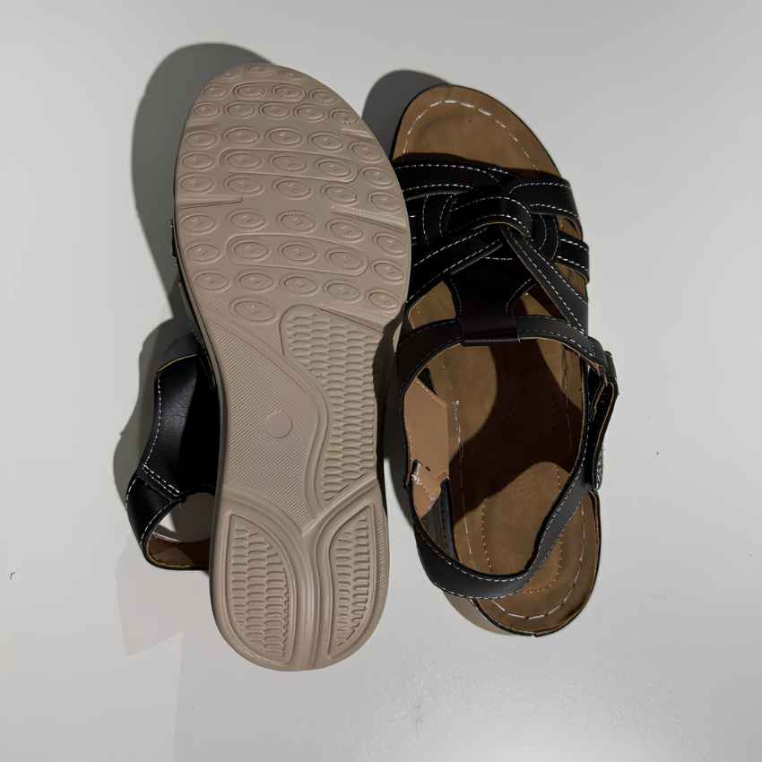 Adeline - Women's Leather Velcro Sandal - photo 6