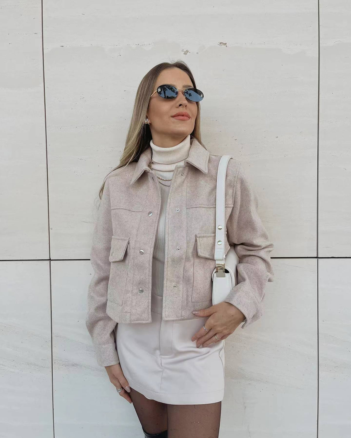 Caitlin - Women's Cropped Shacket Jacket - photo 1