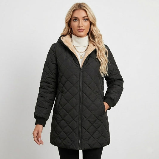 Agnes - Women's Longline Quilted Jacket - photo 1
