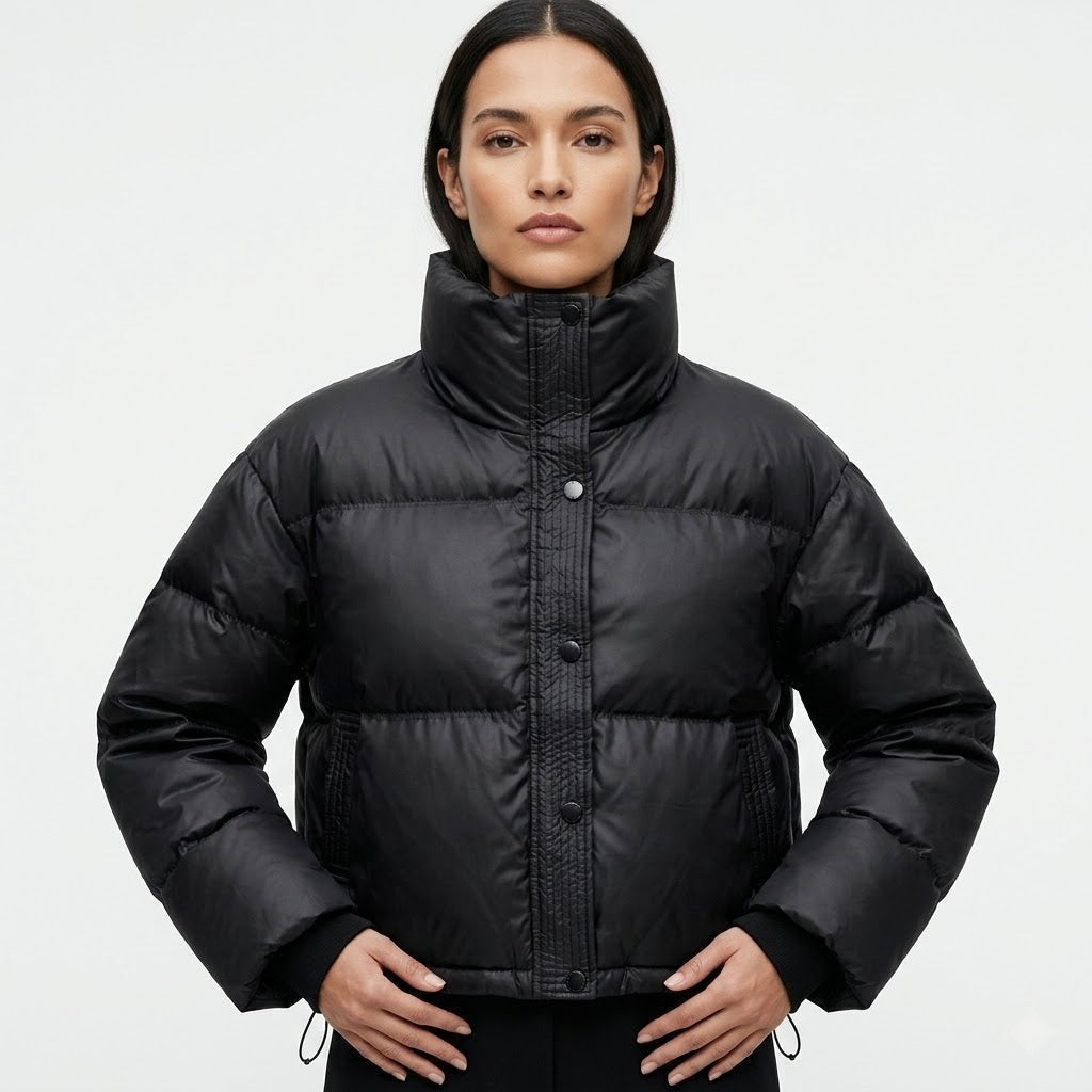 Noor - Women's Cropped Puffer Jacket - photo 1