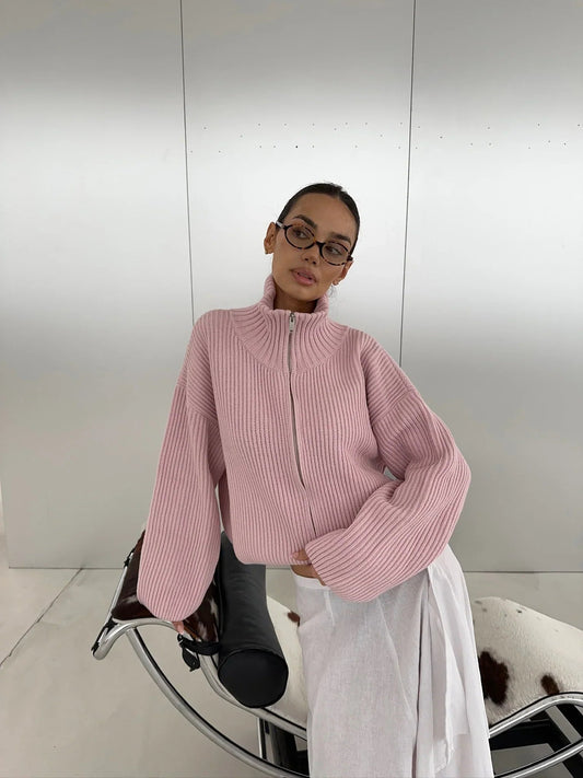 Emmeline - Women's Relaxed Ribbed Sweater - photo 1