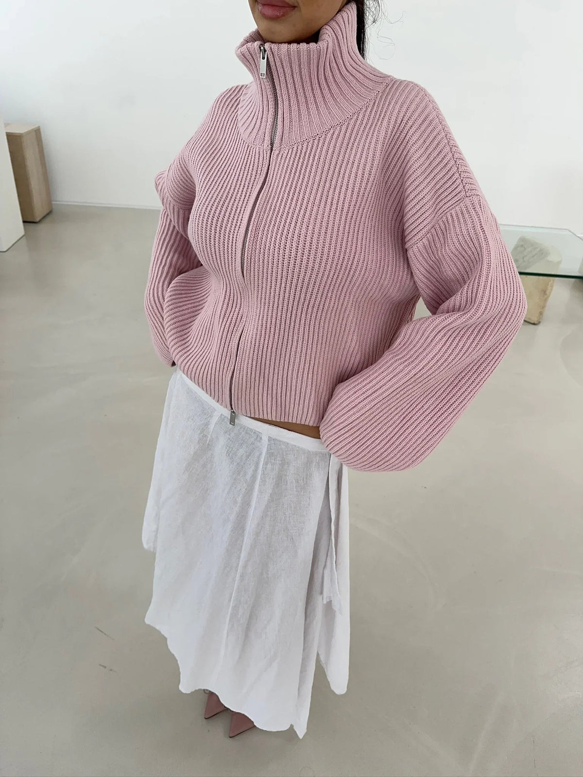Emmeline - Women's Relaxed Ribbed Sweater - photo 5