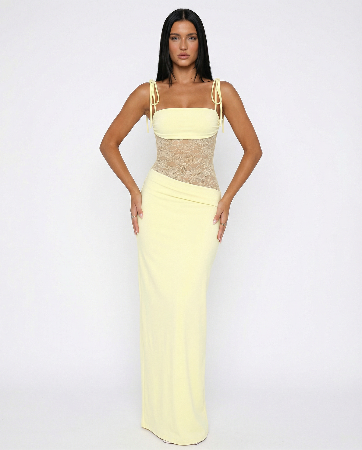 Romy - Women's Maxi Lace Dress - photo 1