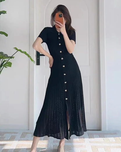 Iris - Women's Maxi Knit Dress - photo 2