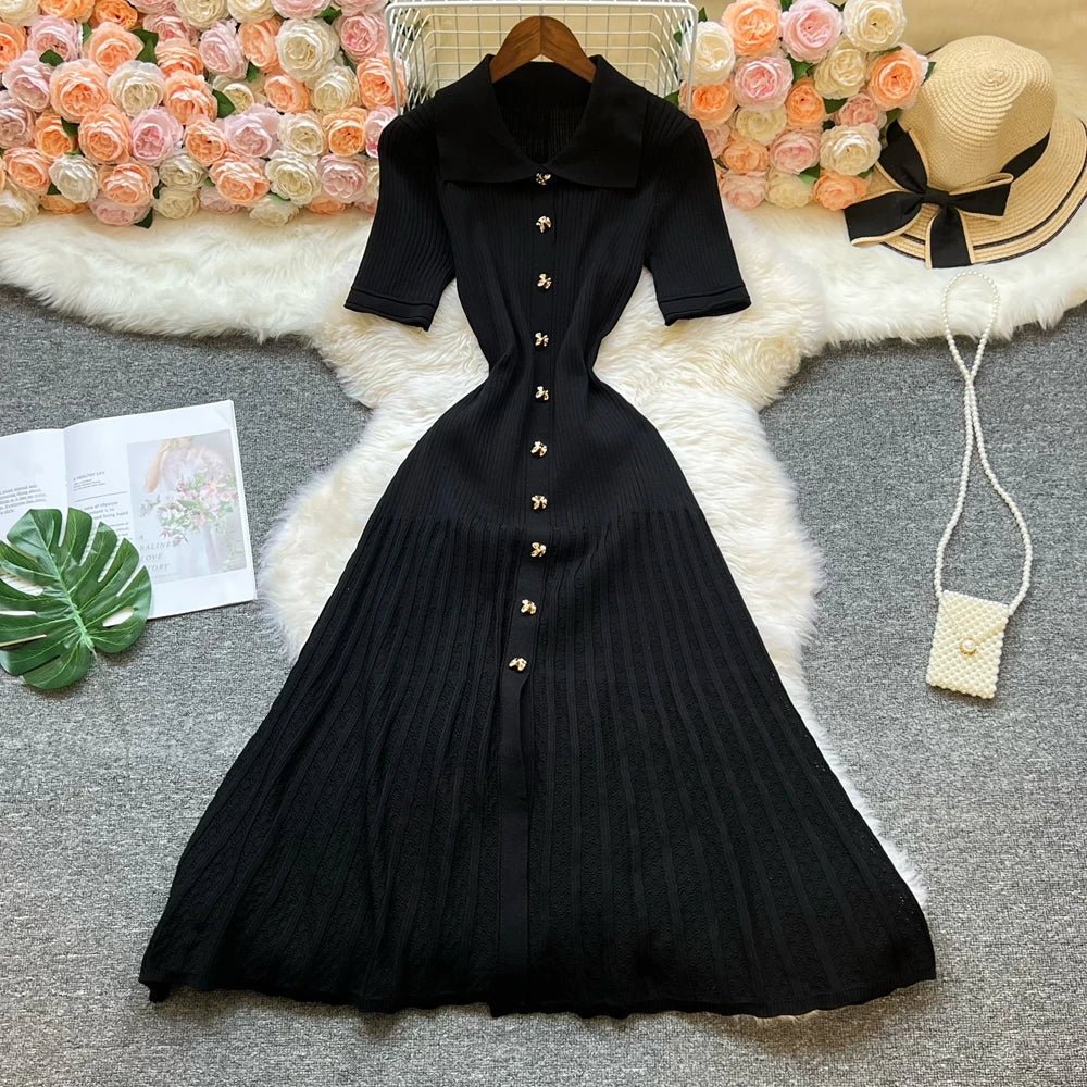 Iris - Women's Maxi Knit Dress - photo 7
