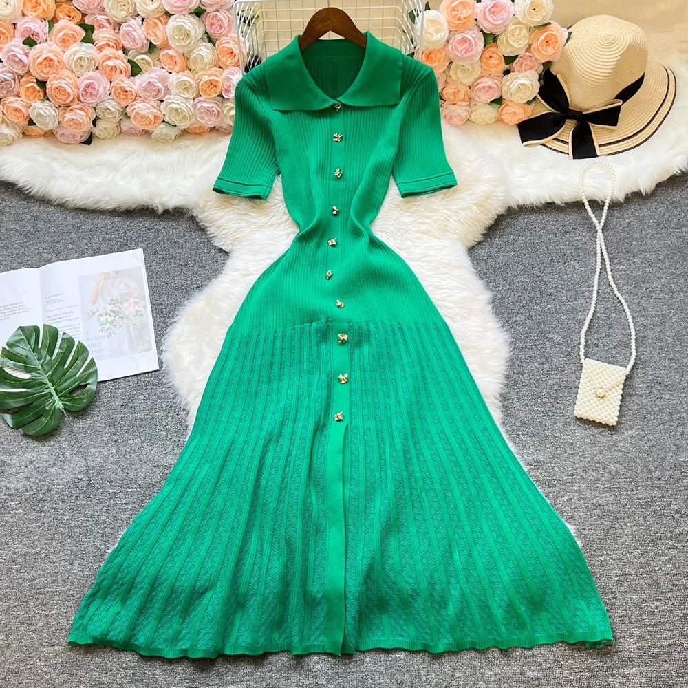 Iris - Women's Maxi Knit Dress - photo 8