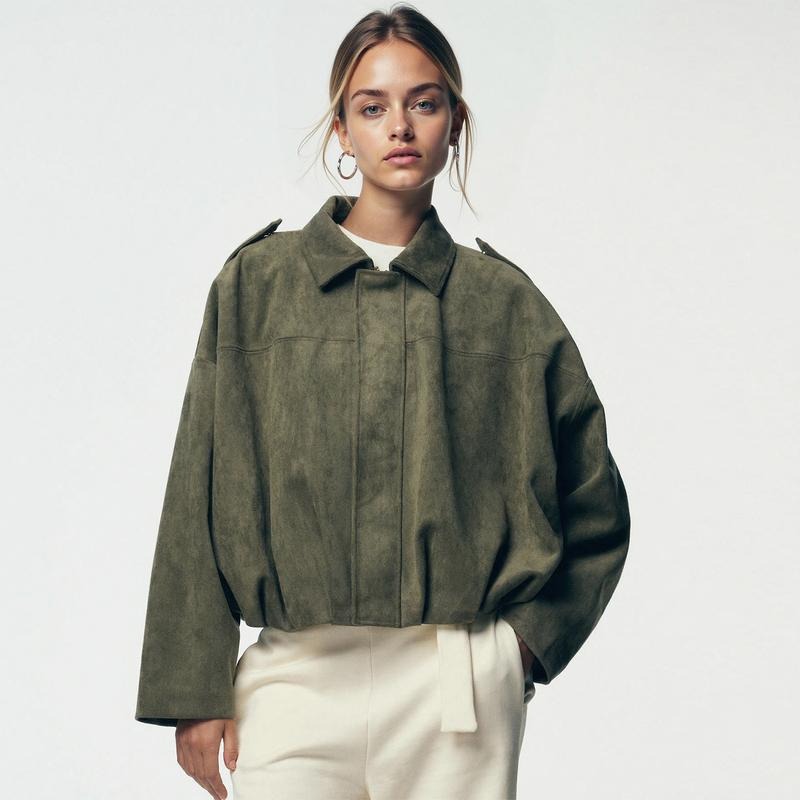 Dorothea - Women's Relaxed Bomber Jacket - photo 5