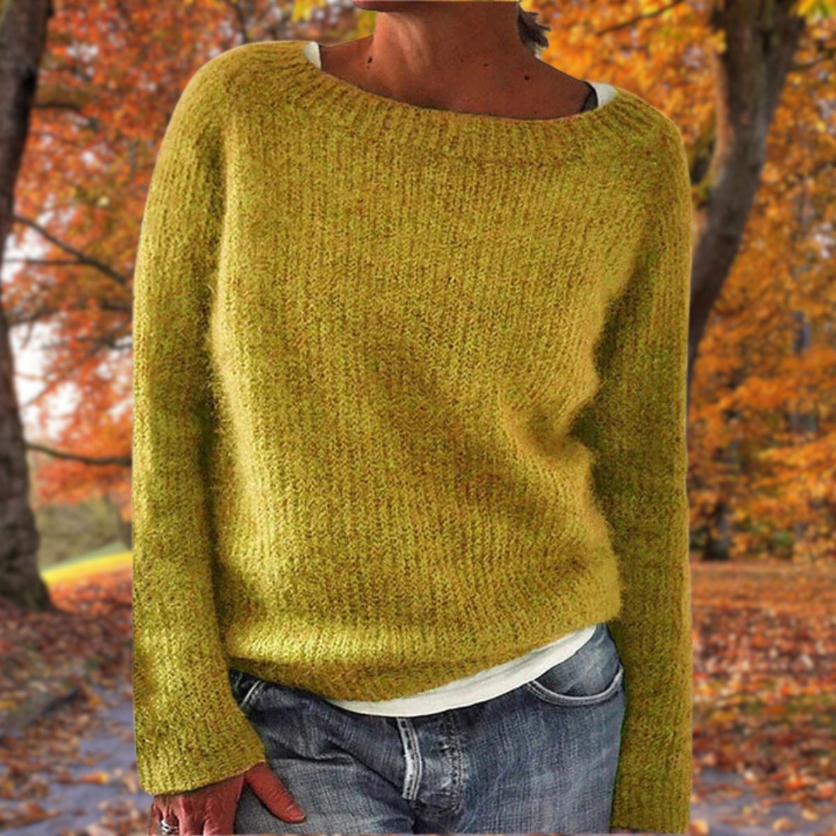 Valentine - Women's Relaxed Knit Sweater - photo 1