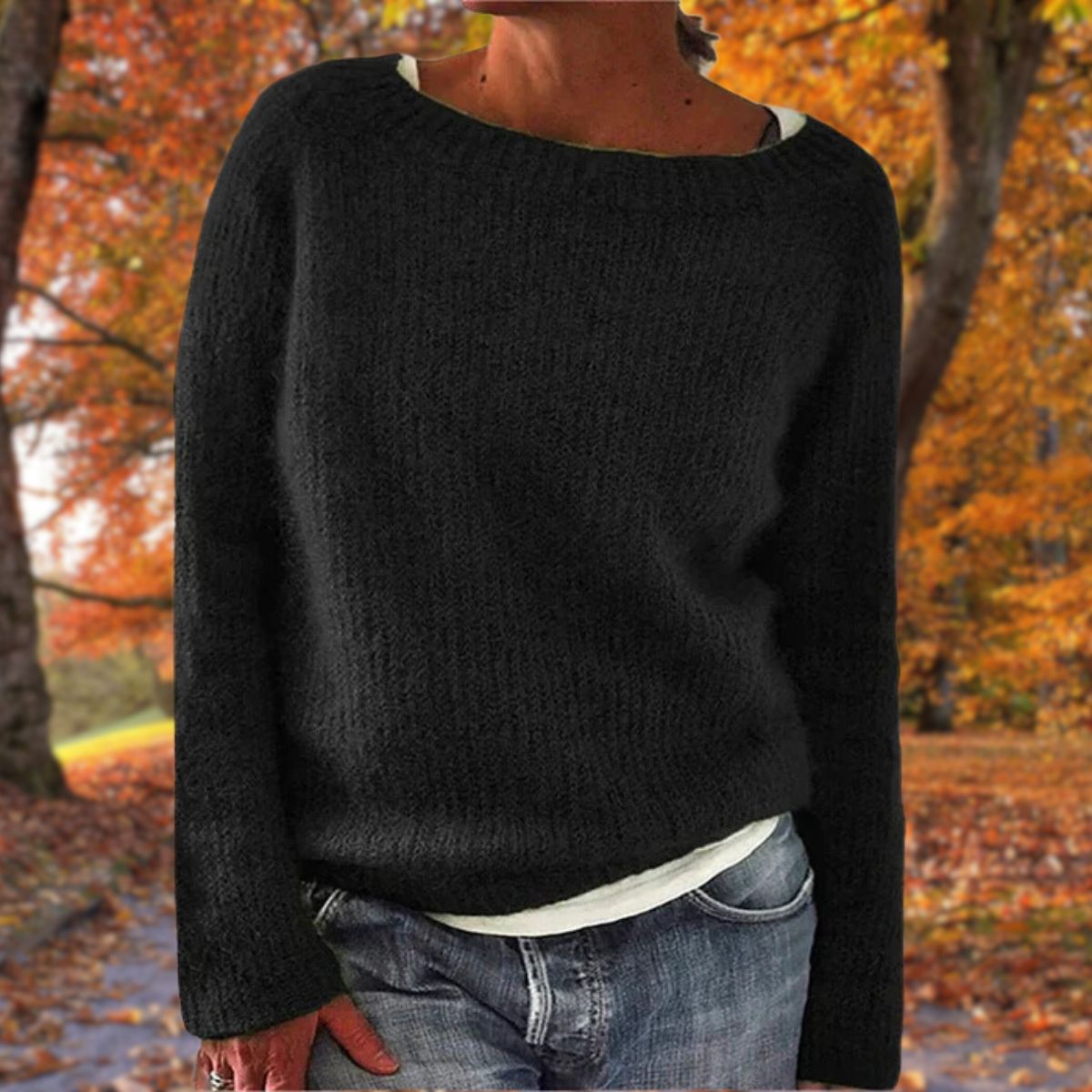 Valentine - Women's Relaxed Knit Sweater - photo 2