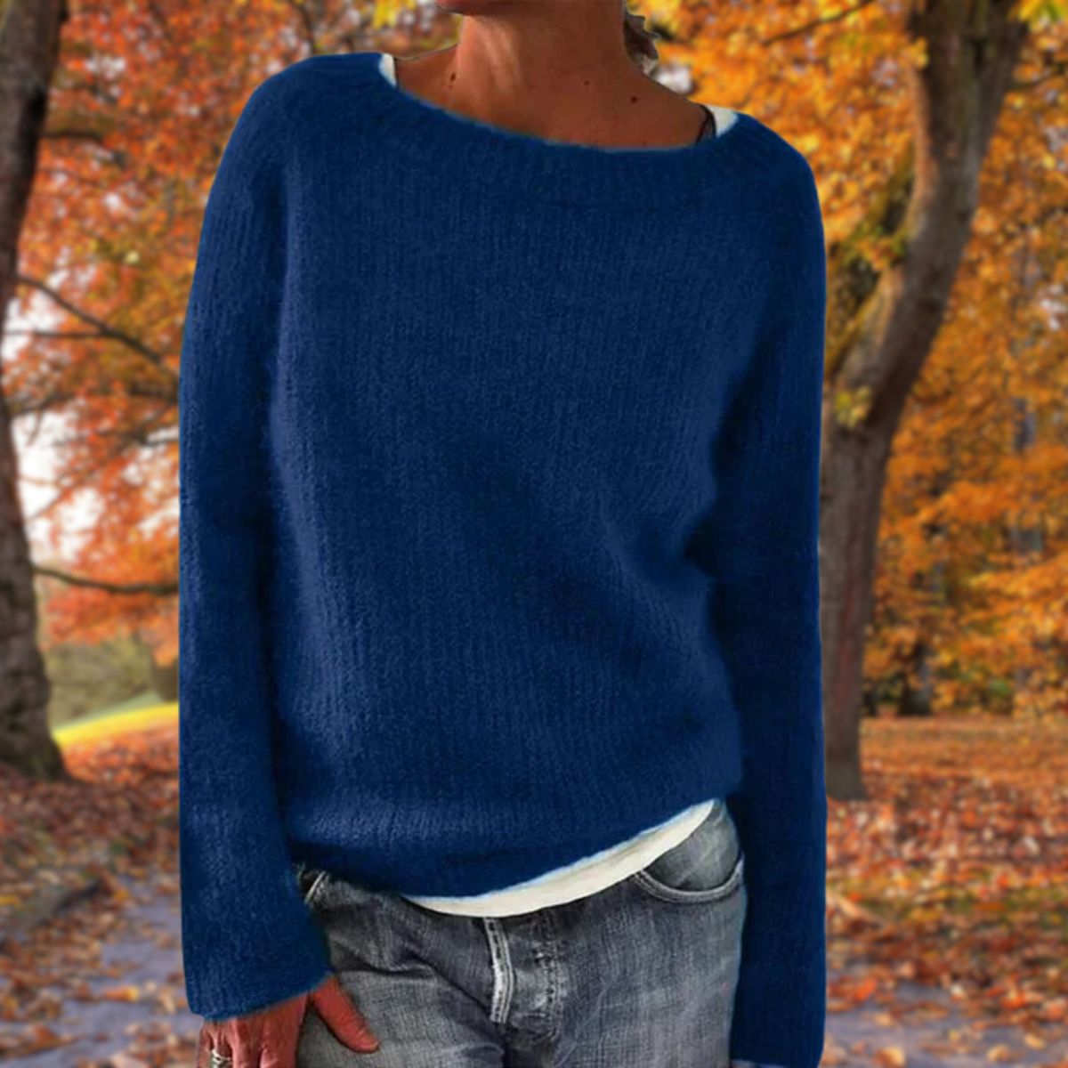 Valentine - Women's Relaxed Knit Sweater - photo 3