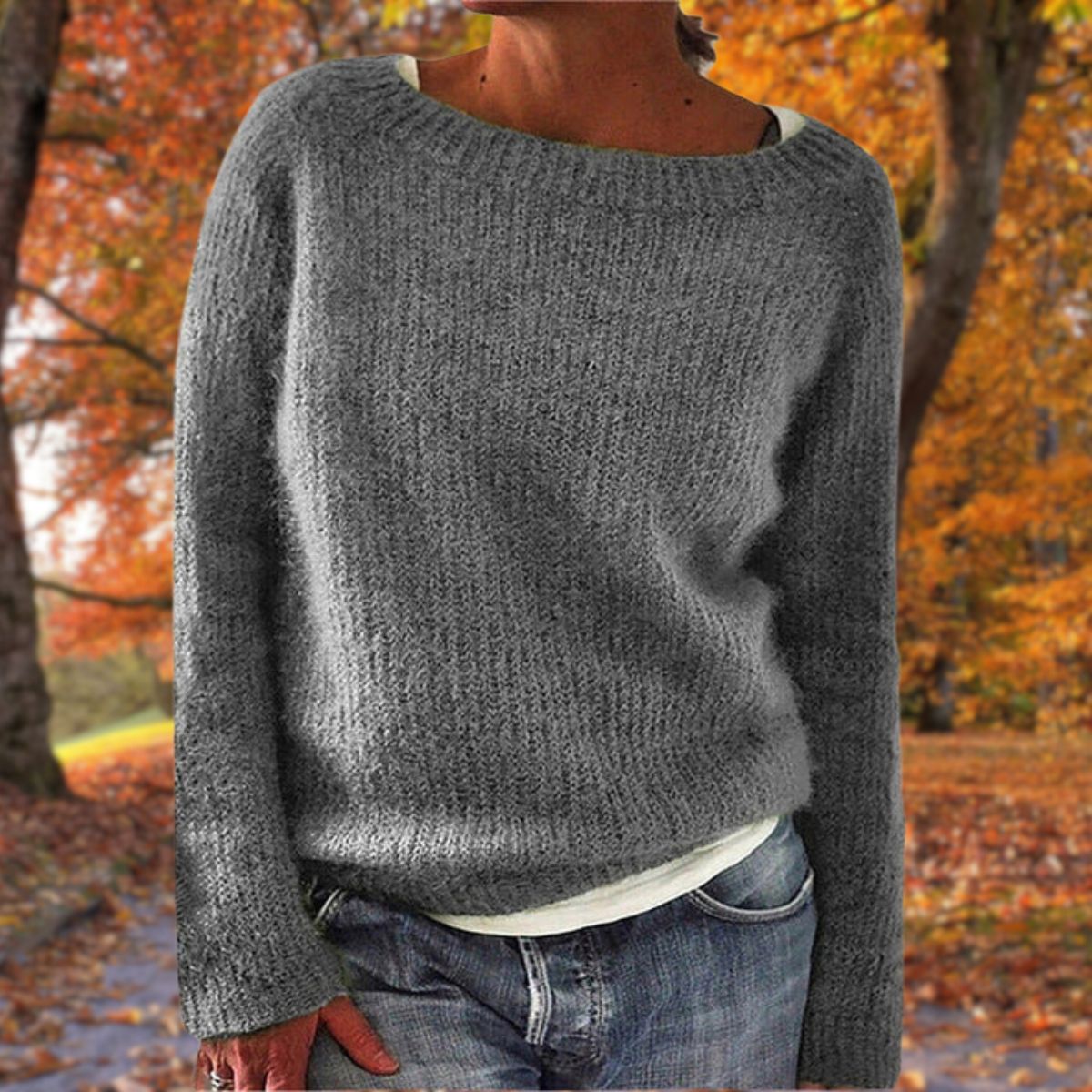 Valentine - Women's Relaxed Knit Sweater - photo 4