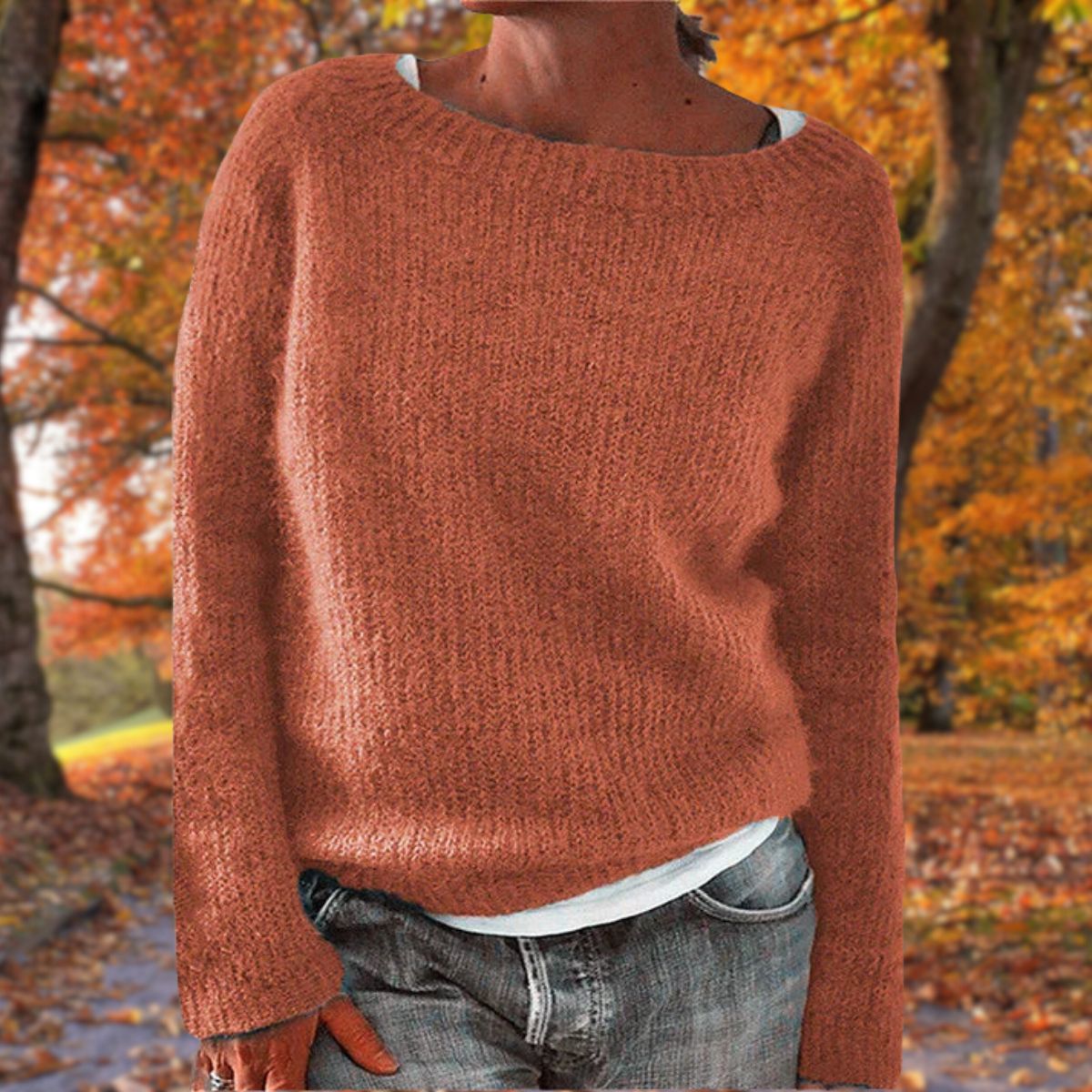 Valentine - Women's Relaxed Knit Sweater - photo 7