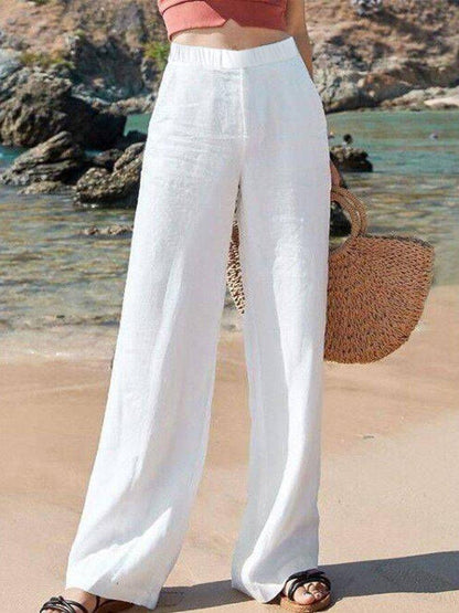 Zara - Women's Wide-Leg Elastic Trousers - photo 1