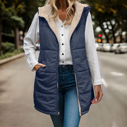 Iris - Women's Hooded Quilted Vest