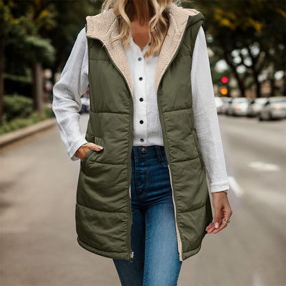 Iris - Women's Hooded Quilted Vest