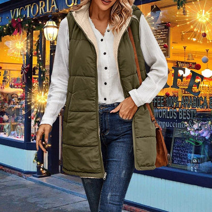 Iris - Women's Hooded Quilted Vest