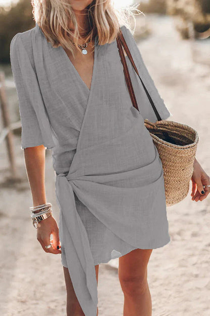 Elowen - Women's Wrap Mini Dress - photo 1
