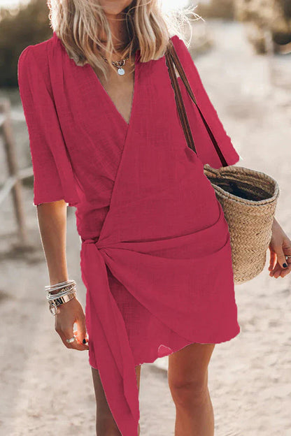 Elowen - Women's Wrap Mini Dress - photo 2