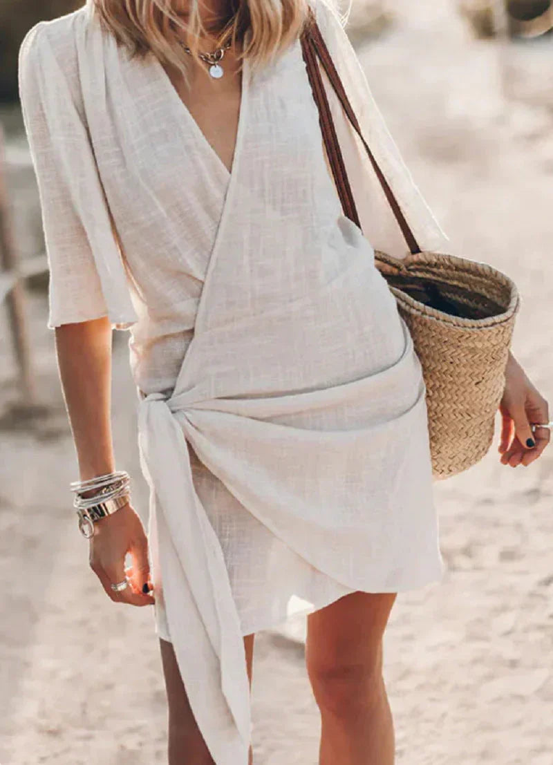Elowen - Women's Wrap Mini Dress - photo 6