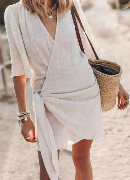 Elowen - Women's Wrap Mini Dress - photo 6