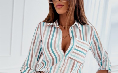 Giselle - Women's Satin Long Top - photo 1