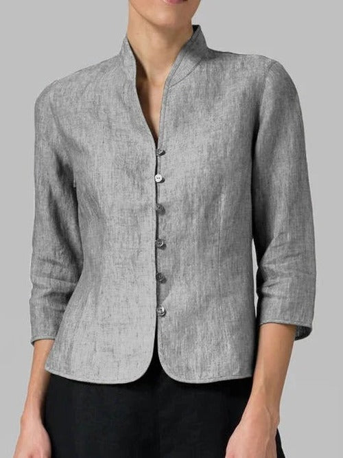 Cerys - Women's Linen Breathable Blazer - photo 3