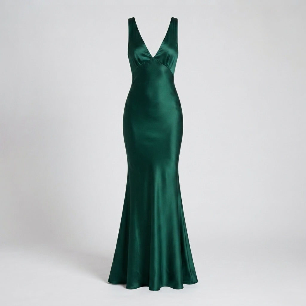 Ysolde - Women's Satin Maxi Dress - photo 2