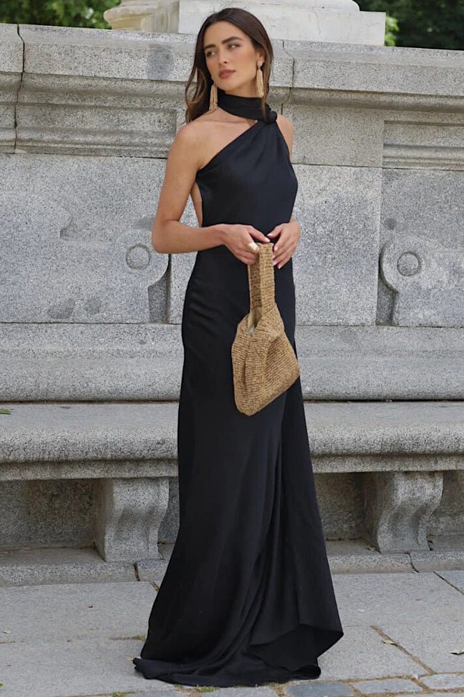 Zara - Women's Satin Halter Dress - photo 8
