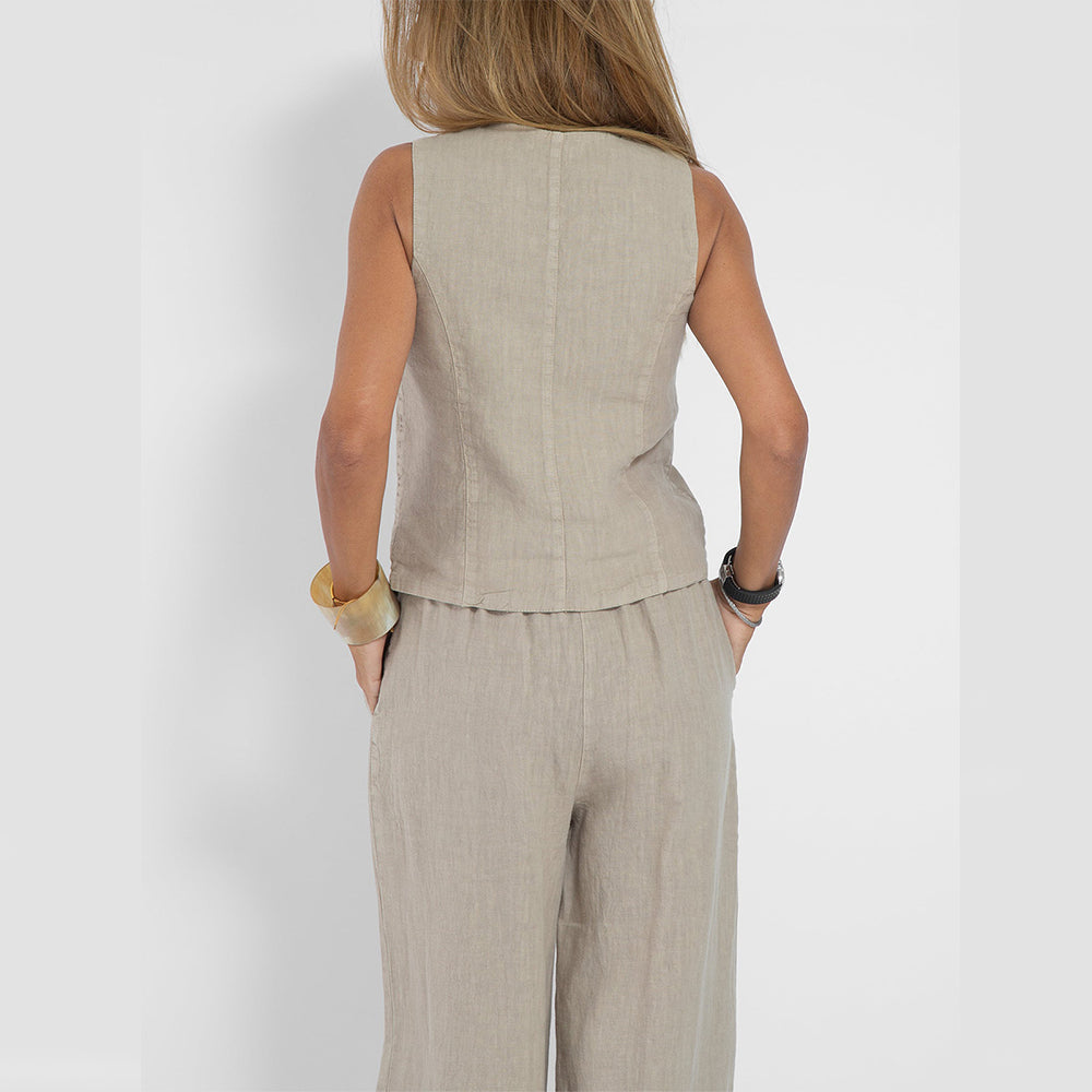 Valentine - Women's Linen Wide-Leg Jacket - photo 4