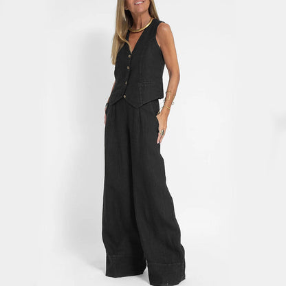 Valentine - Women's Linen Wide-Leg Jacket - photo 5