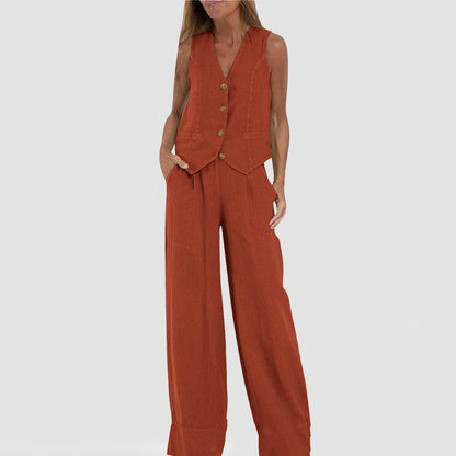 Valentine - Women's Linen Wide-Leg Jacket - photo 7