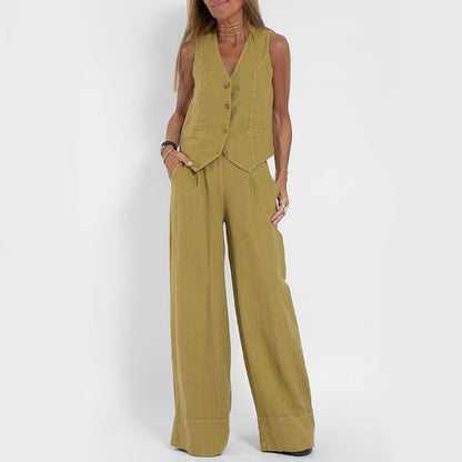 Valentine - Women's Linen Wide-Leg Jacket - photo 8