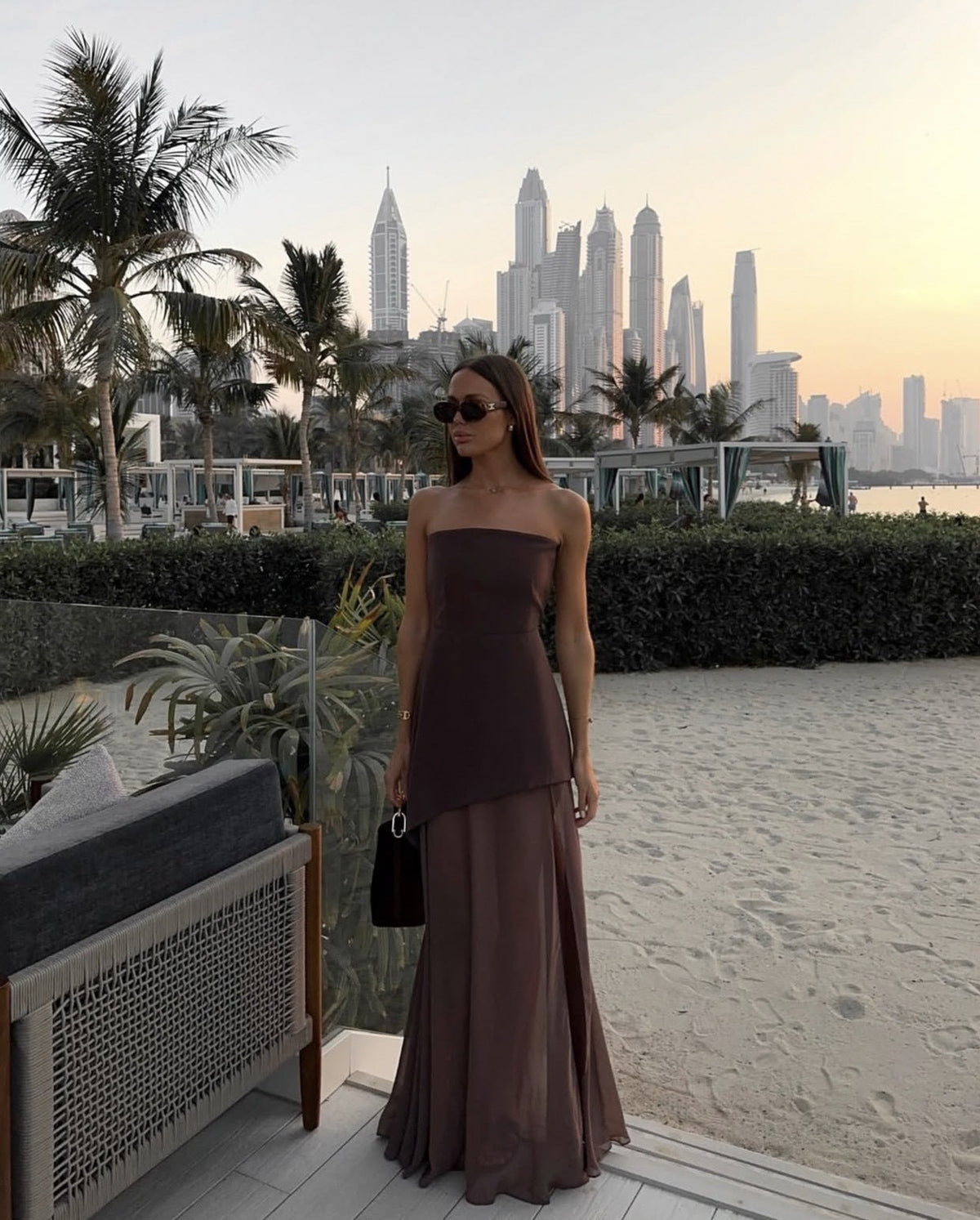 Rosalyn - Women's Asymmetrical Maxi Dress - photo 10