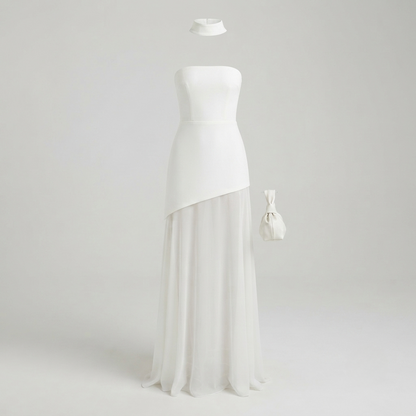 Rosalyn - Women's Asymmetrical Maxi Dress - photo 2