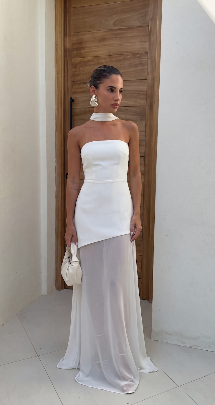 Rosalyn - Women's Asymmetrical Maxi Dress - photo 3