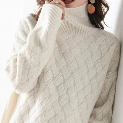 Josephine - Women's Cable Knit Sweater - photo 2